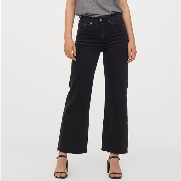 H&M Denim - High Waist & Wide Leg Jeans Pants